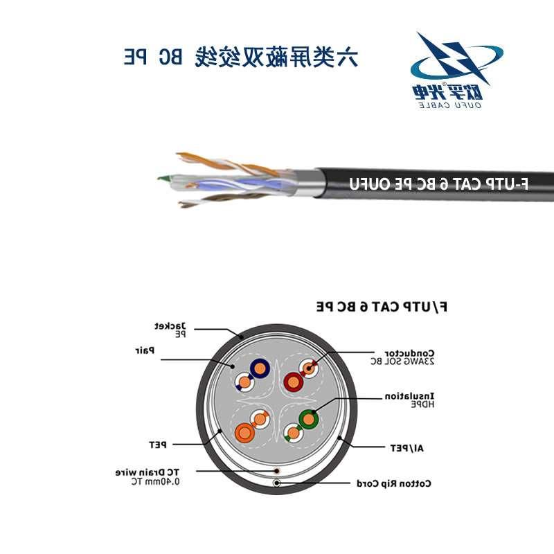 F/UTP6类4对屏蔽室外电缆(23AWG)